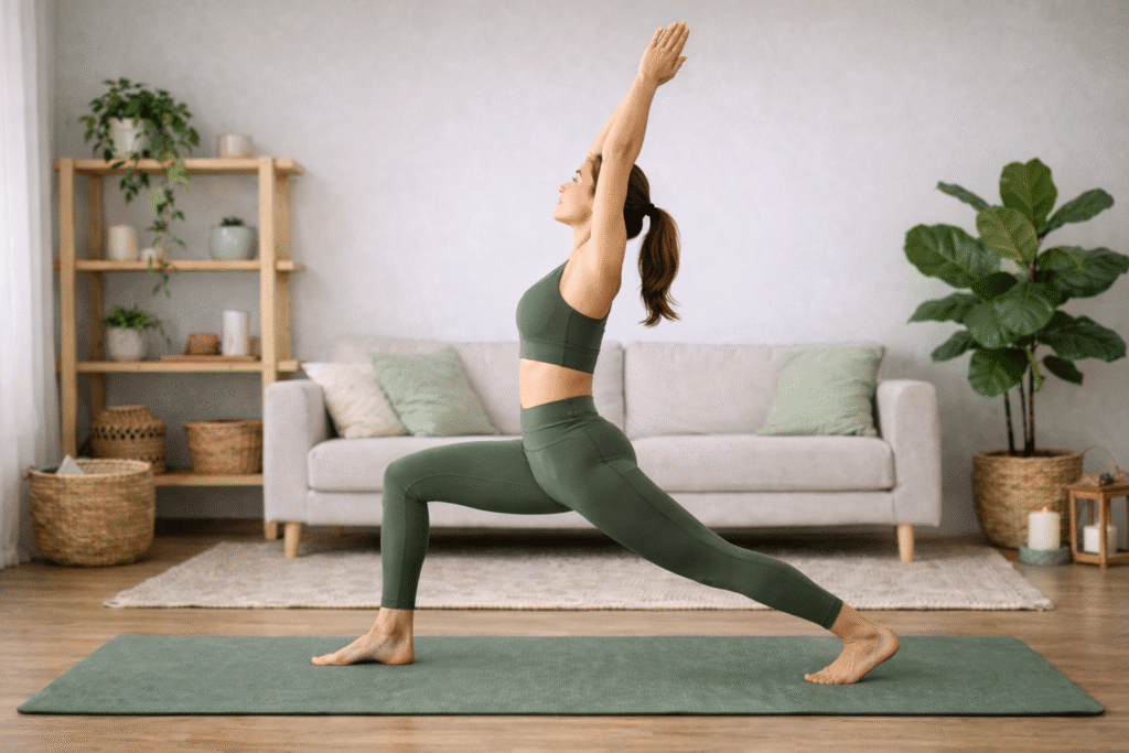 Warrior I (Virabhadrasana I) poe