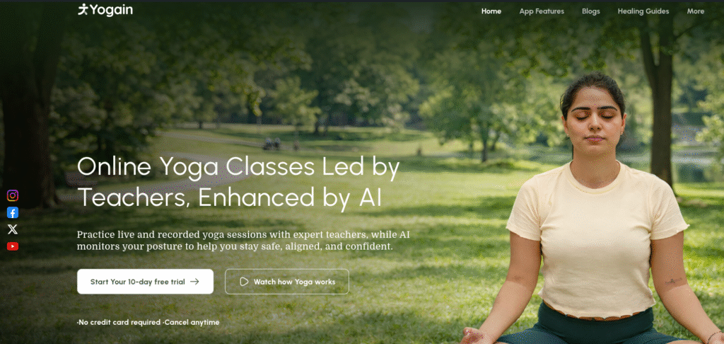 Yogain Wellness Ai Yoga App