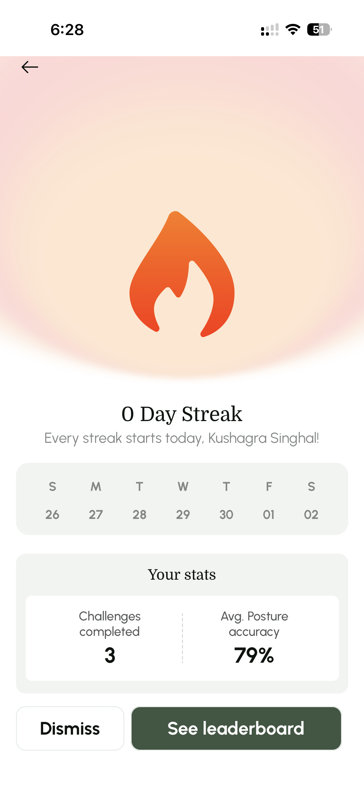 Streak tracking and gamification